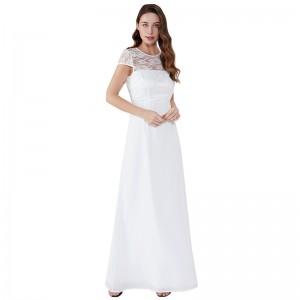 Szivárgásos csipke este 2019 hosszú nő ruhák fehér ruha Maxi ruha JCGJ190315079